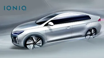 Au apărut primele imagini cu Ioniq, prima mașină electrică de la Hyundai