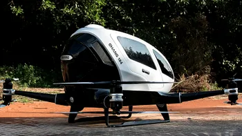 CES 2016: EHang 184 este o dronă care poate transporta oameni