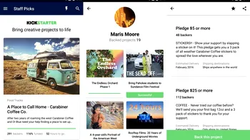 Kickstarter a ajuns, în sfârșit, și pe Android
