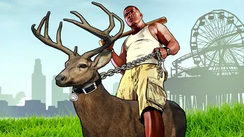 GTA V devine și mai distractiv: un cerb din joc distruge tot ce are în cale