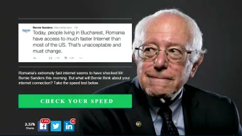 Bernie Speed Test îți verifică viteza de Internet conform standardelor lui Bernie Sanders
