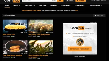 Pornhub se transformă în raiul porumbului de 1 Aprilie