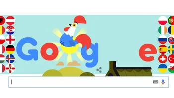 Euro 2016: Google sărbătorește campionatul printr-un nou doodle