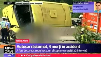 Revista presei: Accident de autocar în Brașov soldat cu patru decese