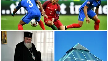 Revista presei: Portugalia a câștigat Euro 2016; Mitropolitul Ardealului, audiat la DNA; experimentele din piramida comunistă