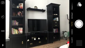 Cum faci poze drepte cu un iPhone activând caroiajul