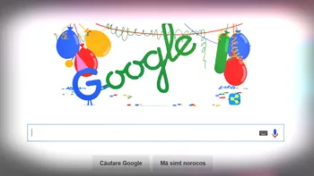 Când este aniversarea Google, motorul de căutare sărbătorește cu un Doodle special