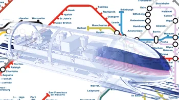 Cum ar putea arăta harta cu rutele trenului Hyperloop One