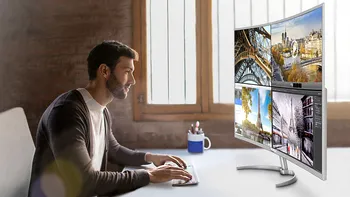 Acesta este cel mai mare monitor 4K cu ecran curbat și este creat pentru profesioniști