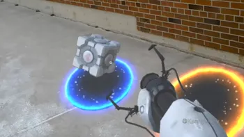 Portal în lumea reală transpus cu ajutorul Hololens e ciudat