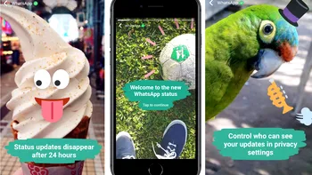 Până și WhatsApp include elemente de Snapchat în noul Status