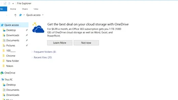Windows 10 te întâmpină cu noi reclame enervante în File Explorer