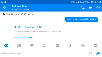 Cum faci programări cu prietenii pe Facebook Messenger și primești notificări [VIDEO]
