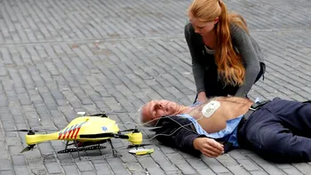 Drona-defibrilator este mai rapidă ca o ambulanță și îți poate salva viața