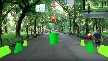 Super Mario transpus în lumea reală te obligă la sport prin parc