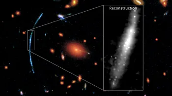 Această galaxie antică arată ca o explozie de artificii în spațiu
