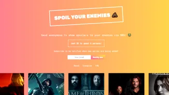 Te enervează cineva anume? Acum îi poți trimite spoilere cu ajutorul acestui site