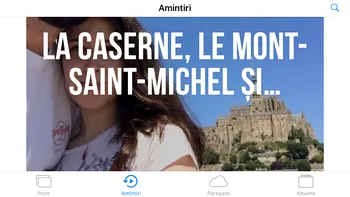 Cum creezi Amintiri pe iPhone din fotografiile preferare - Memories [VIDEO]