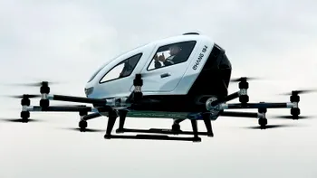 Drona care transportă oameni poate fi taxiul zburător autonom din viitor