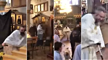 Preotul pe trotinetă e viralul de care nu știai că ai nevoie de Paște