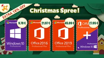 Oferte software de Crăciun! Pachet Windows 10 Pro & Office 2016 Pro la 27,05 euro (P)