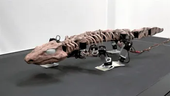 Dinozaurul transformat în cyborg e un monstru modern impresionant