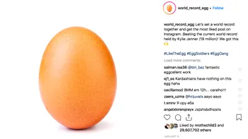 Povestea neștiută despre oul care a făcut record pe Instagram