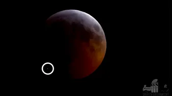 Meteoritul care a lovit Luna în timpul eclipsei totale e spectaculos