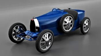 Bugatti a lansat o mini mașină electrică: cât costă bolidul pentru copiii ”putred” de bogați