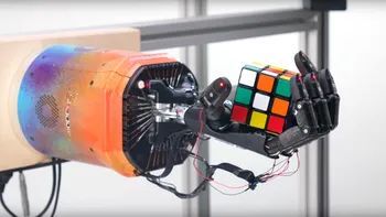 Robotul care rezolvă, cu o singură mână, un cub Rubik mai repede decât tine