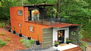 Casa din containere îți taie respirația: nu a fost deloc ieftină