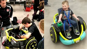 Au transformat o mașină de jucărie într-un scaun robotic și au salvat viața unui copil