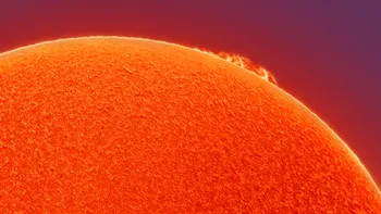 Cea mai impresionantă fotografie cu Soarele, surprinsă din curtea unui fotograf