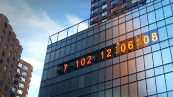Acest ceas digital imens numără zilele până la dezastrul climatic