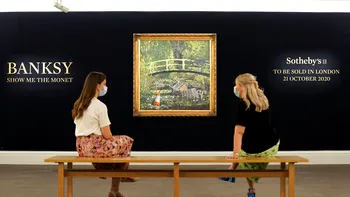 Parodia, la rang de artă: suma extraordinară cu care s-a vândut ”Show me the Monet” de Banksy