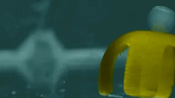 Acest robot pe bază de apă este alimentat de lumină și poate merge