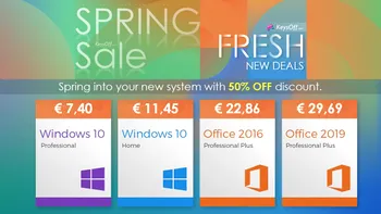 Spring Sale 2021: Windows 10 Professional la 7,40 euro, Office 2019 Pro Plus la 29,69 euro și multe altele! [P]