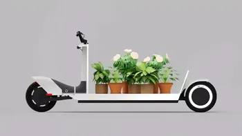 Ai crede că este o trotinetă electrică pentru marfă, dar e mai deșteaptă decât atât