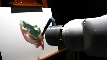 Robotul artist care stă și ”se gândește”, înainte să miște pensula: cum face concurență  pictorilor