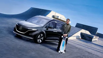 Mercedes-Benz a prezentat conceptul EQT, premergătorul unei utilitare de dimensiuni mici