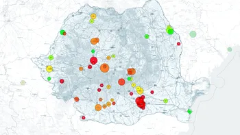 Pe unde e bine să nu te afli în minivacanța de Ziua Națională a României. Harta care îți arată că poluarea este peste limita normalului