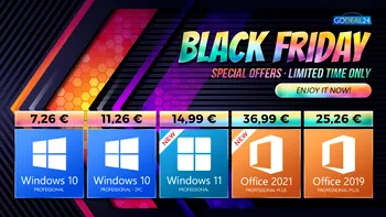 Black Friday 2021 – reduceri masive la Windows și Office: licențele încep de la doar 7 euro [P]