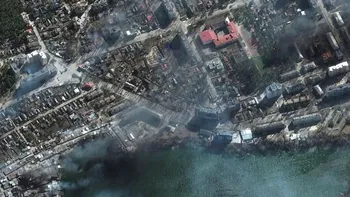 Cum arată orașele din Ucraina distruse de bombardamente. Imaginile din satelit arată ororile războiului
