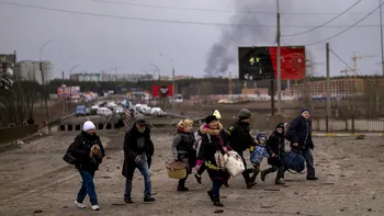 Locuitorii din Sumî, puși să respire prin bandaje de tifon după o scurgere de amoniac