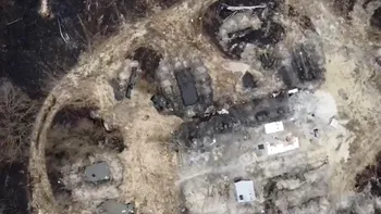 Rușii au săpat tranșee în zona puternic radioactivă de lângă Cernobîl. Imagini din dronă arată gropi goale