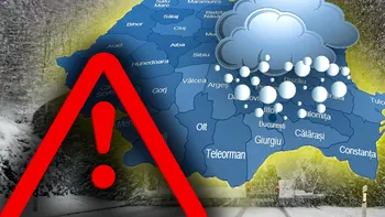 Vremea se schimbă radical în România. Este Cod galben de vijelii, unde va ninge puternic