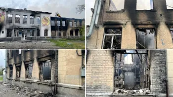 Forțele ruse ar fi bombardat o școală din Donețk cu bombe cu fosfor alb puternic inflamabile
