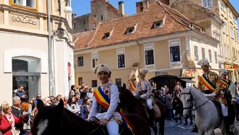 Incident la parada junilor din Brașov. Un cal a fost bătut deoarece se temea să urce în remorcă