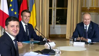 Zelenski și Putin, față în față pentru prima dată de la începutul războiului