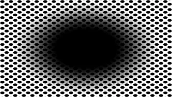 FOTO Această iluzie optică înfiorătoare face să pară că o gaură neagră vine să te înghită